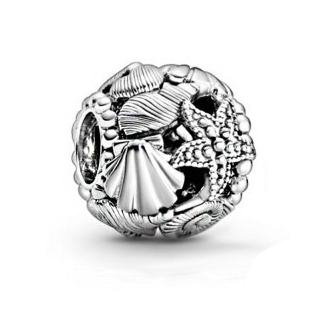 925 Sterling Silver Zircon Animal Heart Charm Beads Fit Original Pandora Bracelet Pendant Necklace Jewelry