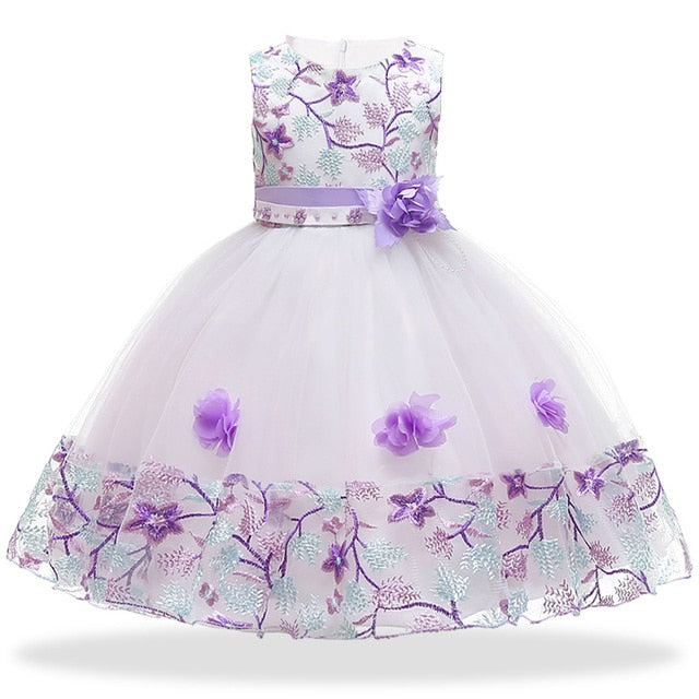 Dresses Flower Girls Wedding Dress Kids Prom Dresses For Girls Elegant Baby Clothes Christmas Princess Party Vestidos