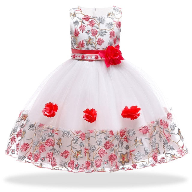 Dresses Flower Girls Wedding Dress Kids Prom Dresses For Girls Elegant Baby Clothes Christmas Princess Party Vestidos