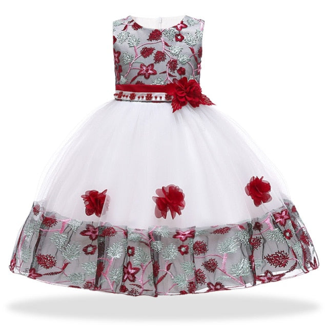 Dresses Flower Girls Wedding Dress Kids Prom Dresses For Girls Elegant Baby Clothes Christmas Princess Party Vestidos