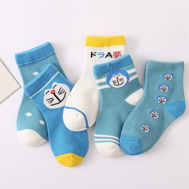 5 Pairs Cotton Kids Socks Warm Winter Socks For Baby Girls Cute Cartoon Newborn Toddler Socks Casual Sport Boys Socks 0-12 Yrs