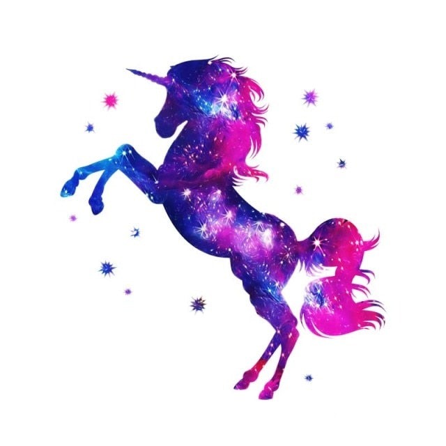 Iron on patches cute unicorn Thermal Transfers for Clothing Cartoon Animal  Heat Transfer Vinyl Stickers on Baby Clothes