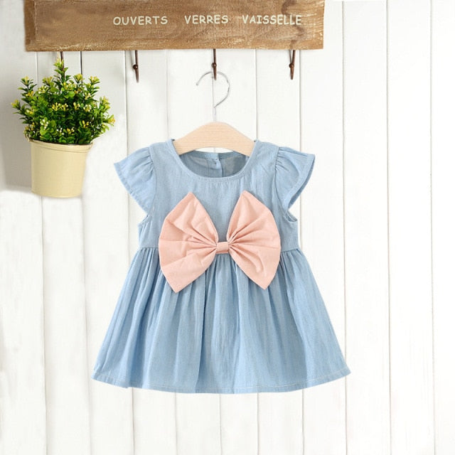 Kids Dresses Girls Casual New Fashion Costumes Cute Denim Children Clothing Baby Girls Overalls Short Sleeve Summer Toddler