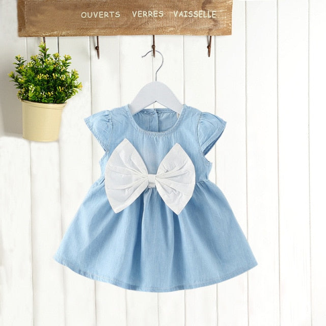 Kids Dresses Girls Casual New Fashion Costumes Cute Denim Children Clothing Baby Girls Overalls Short Sleeve Summer Toddler