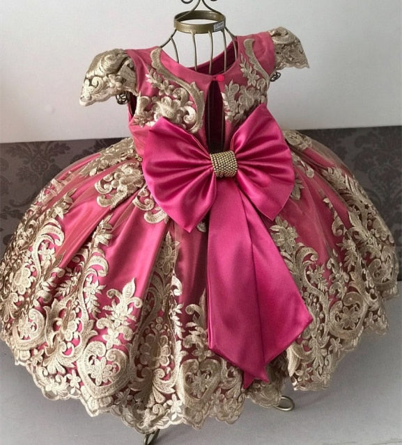 Fancy Baby Girls Dress New Year Party Evening Gowns Elegant Princess Dress Ball Gowns Wedding Kids Dresses For Girls