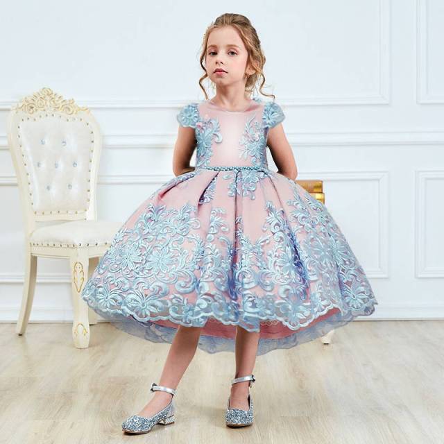 Fancy Baby Girls Dress New Year Party Evening Gowns Elegant Princess Dress Ball Gowns Wedding Kids Dresses For Girls
