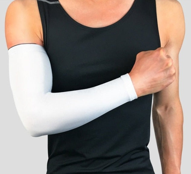 Breathable Quick Dry UV Protection Running Arm Sleeves Basketball Elbow Pad Fitness Armguards Sports Cycling Arm Warmers