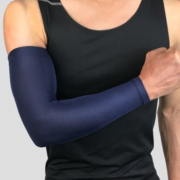 Breathable Quick Dry UV Protection Running Arm Sleeves Basketball Elbow Pad Fitness Armguards Sports Cycling Arm Warmers