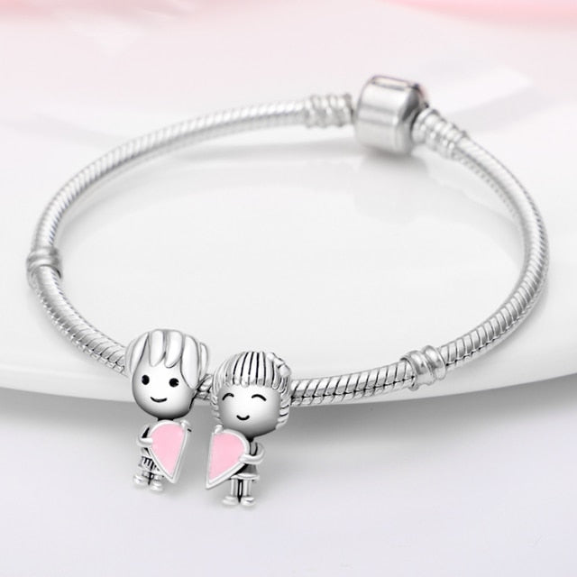 plata charms of ley 925 original Fits bracelet 925 silver women pendant jewelry galaxy starry sky charms beads