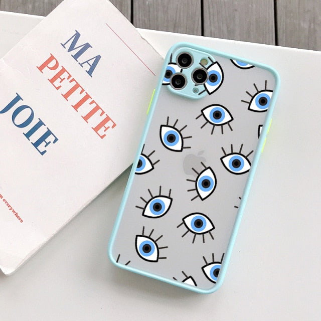 Eye Print Hard Phone Case For iPhone SE2020 12 13 mini 11 Pro Max XR X XS MAX 7 8 6s Plus Shockproof Cover