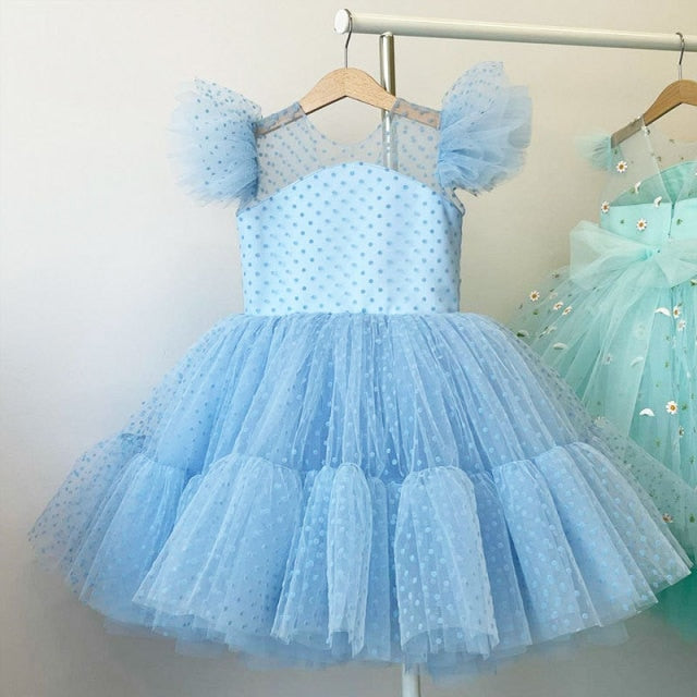 Girls Rainbow Unicorn Princess Dress Cake Layers Tutu Prom Gown For Kids Children Wedding Evening Formal Party Pageant