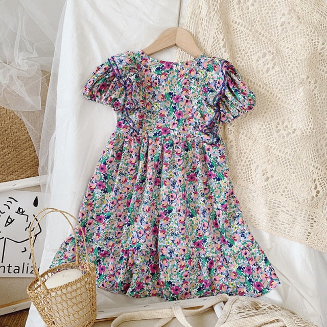 Dress Strap Hollow Embroidery Casual Sleeveless Party Princess Dress Baby Kids Girls Clothing