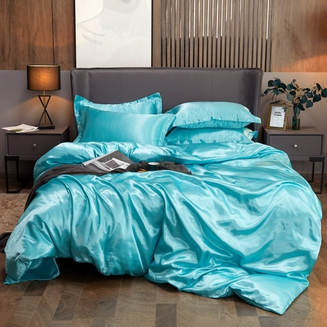 Bedding Set Solid Color Bed Cover Set Twin King Size Duvet Cover Sets