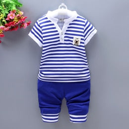 Children Baby Girls Custome Outfits Suits Boy Clothes Kids Toddler Boys Clothing Short T-Shirt + Pants Sets