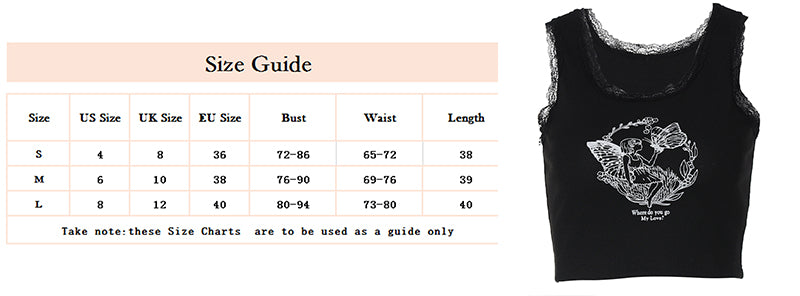 Gothic Grunge Corset Crop Top Vintage Women Lace Trim Black Cami Top Harajuku Retro Mini Vest Punk Style Emo Alt Clothes