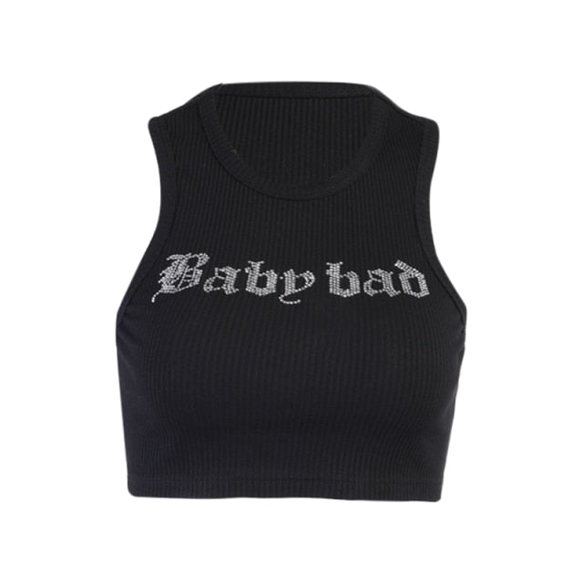 Gothic Grunge Corset Crop Top Vintage Women Lace Trim Black Cami Top Harajuku Retro Mini Vest Punk Style Emo Alt Clothes