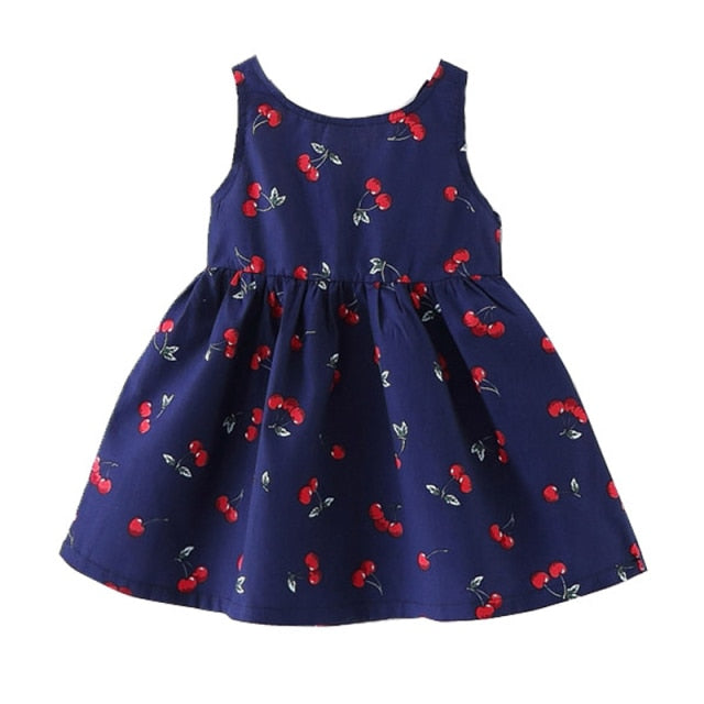 Dress Strap Hollow Embroidery Casual Sleeveless Party Princess Dress Baby Kids Girls Clothing