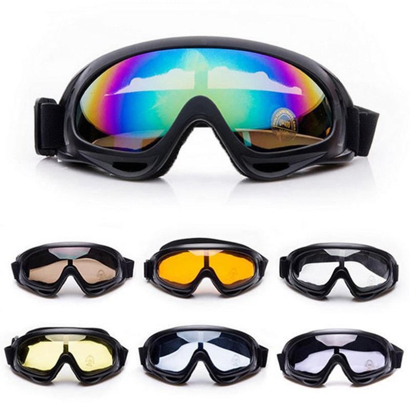 Outdoor Ski Goggles Snowboard Mask Winter Snowmobile Motocross Sunglasses Skating Windproof Snow Glasses