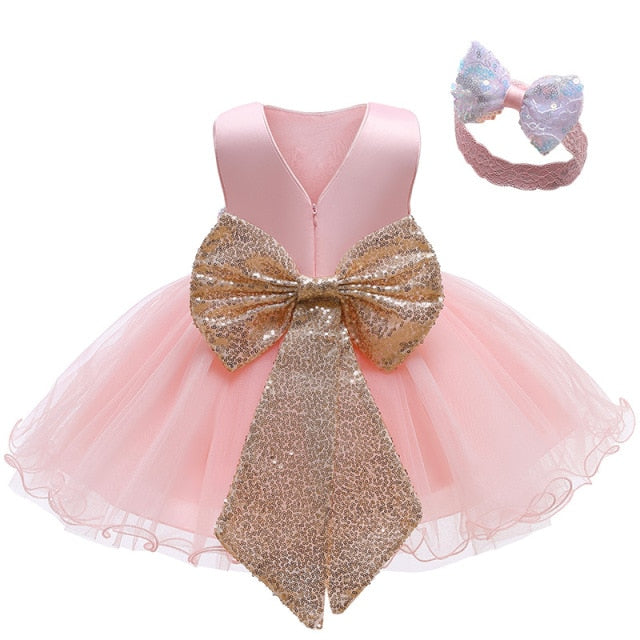 New Year Costume For Kids Baby Ball Gown Birthday Party Wedding Clothes Tutu Princess Dresses For Girls Children Vestido 0-5 Age