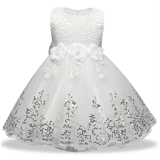 New Year Costume For Kids Baby Ball Gown Birthday Party Wedding Clothes Tutu Princess Dresses For Girls Children Vestido 0-5 Age