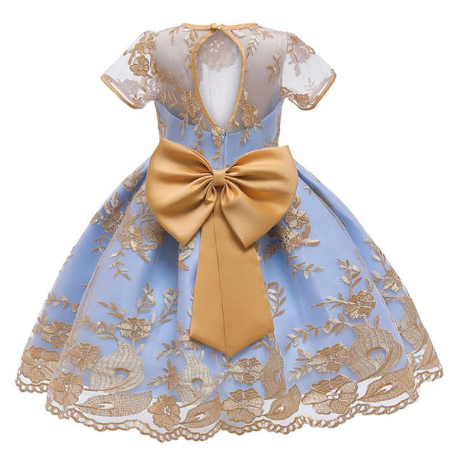 Formal Ball Gown Kids Dresses For Girls Elegant Princess Clothing Carnival Costumes Wedding Party