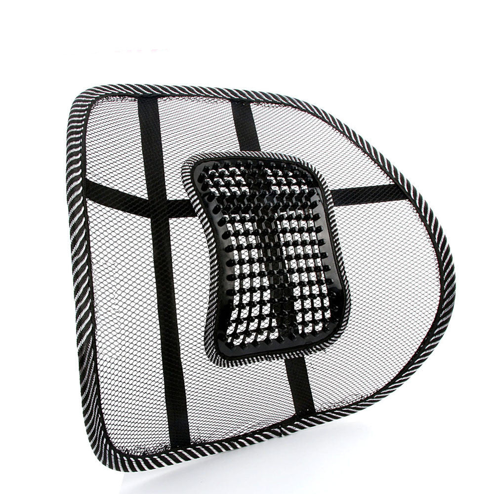 Car Seat Chair Back Massage Black Lumbar Support Mesh Ventilate Cushion Pad for Office &Car seat home and truck chairs