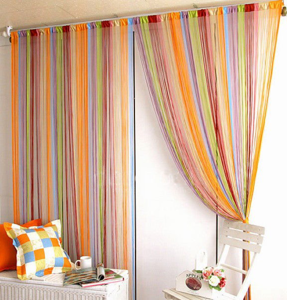 100 * 200cm Line Curtain Indoor upscale Decor el bedroom Curtain Multicolor optional