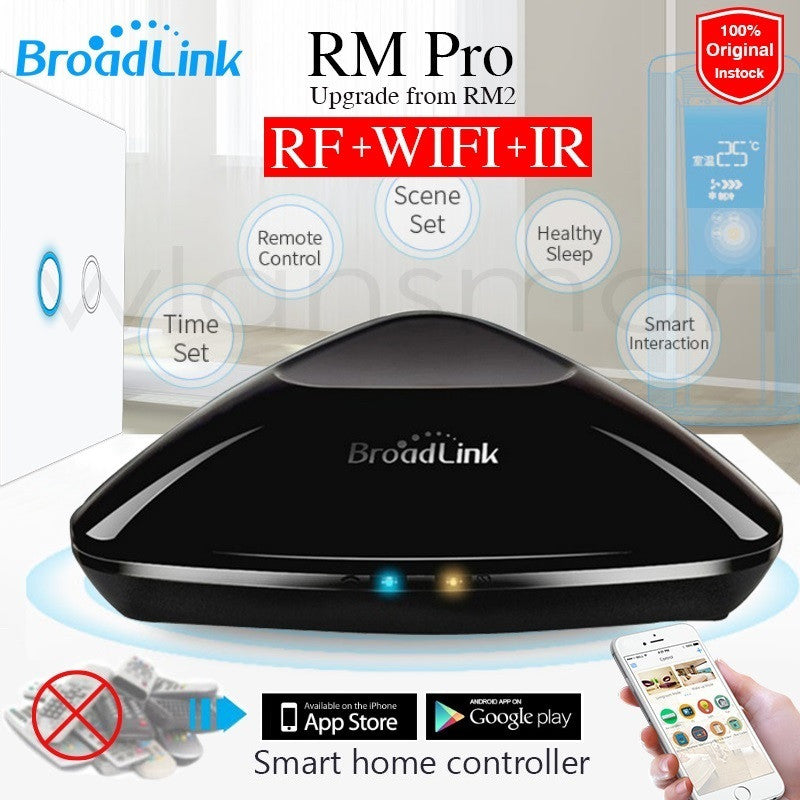 Broadlink RM Pro RM03 Universal Intelligent controller Smart home Automation WIFI+IR+RF remote control for IOS iPad Android
