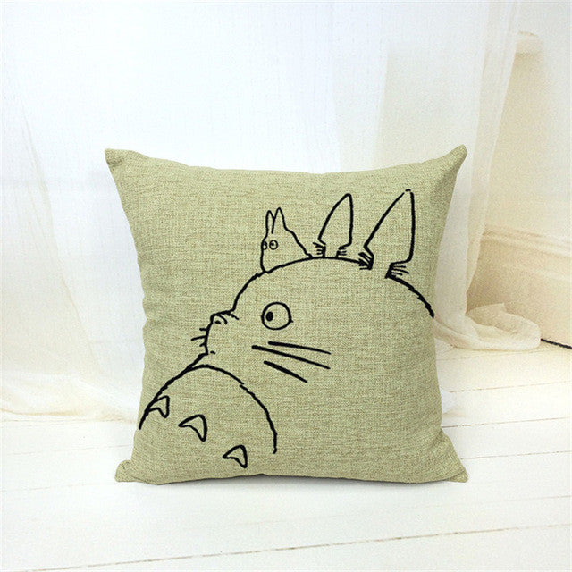 Cartoon Style Fashion Decorative Cushions Cute Totoro Printed Throw Pillows Car Home Decor Cushion Decor