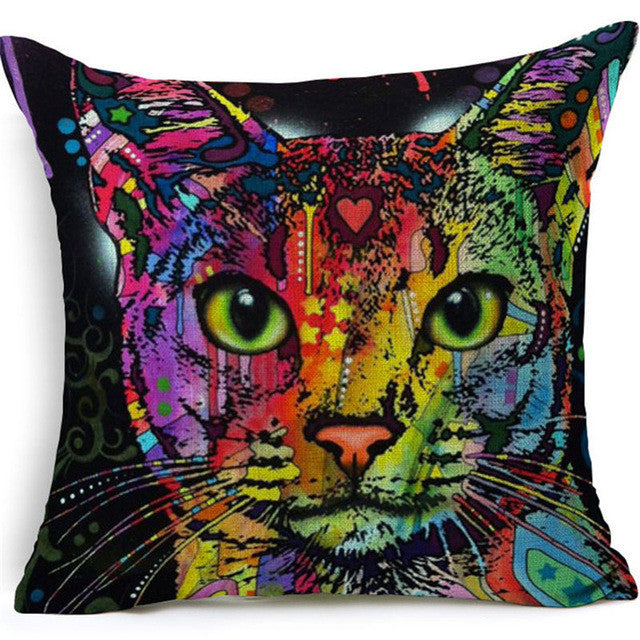 Colorful Dog Cushion Dachshund Throw Pillow Uncle Cat I WANT YOU Cushion Queen Dog Christmas Gift Pet Home Decorative Pillows
