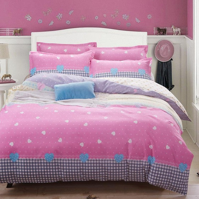 Origami Cranes Bedding Set Polyester Bed Sheet Cozy Duvet Cover Sets Bedspread Queen/Full/Twin Size
