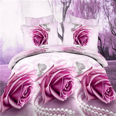 3d Bedding Sets Leopard Printed Queen Size 4Pcs Bedclothes Pillowcases Bed Sheet Duvet Cover Set.