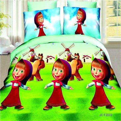 3d Bedding Sets Leopard Printed Queen Size 4Pcs Bedclothes Pillowcases Bed Sheet Duvet Cover Set.