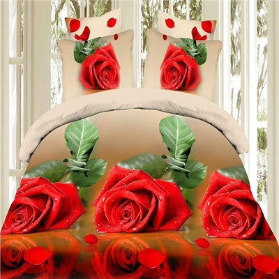 3d Bedding Sets Leopard Printed Queen Size 4Pcs Bedclothes Pillowcases Bed Sheet Duvet Cover Set.