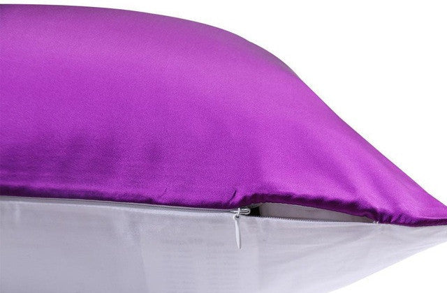 Lilysilk Mulberry Silk Cotton Pillowcase Charmeuse Satin Pillow Cover With Cotton Underside King Queen Standard 1 piece