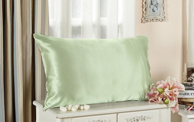 Lilysilk Mulberry Silk Cotton Pillowcase Charmeuse Satin Pillow Cover With Cotton Underside King Queen Standard 1 piece