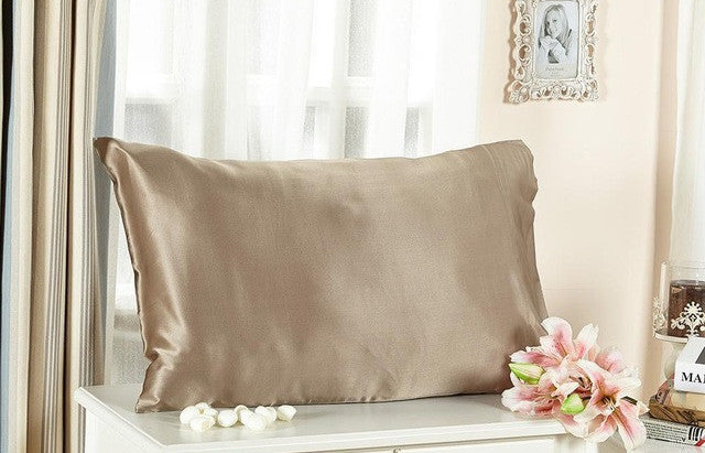 Lilysilk Mulberry Silk Cotton Pillowcase Charmeuse Satin Pillow Cover With Cotton Underside King Queen Standard 1 piece