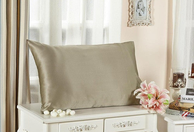 Lilysilk Mulberry Silk Cotton Pillowcase Charmeuse Satin Pillow Cover With Cotton Underside King Queen Standard 1 piece