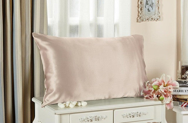 Lilysilk Mulberry Silk Cotton Pillowcase Charmeuse Satin Pillow Cover With Cotton Underside King Queen Standard 1 piece