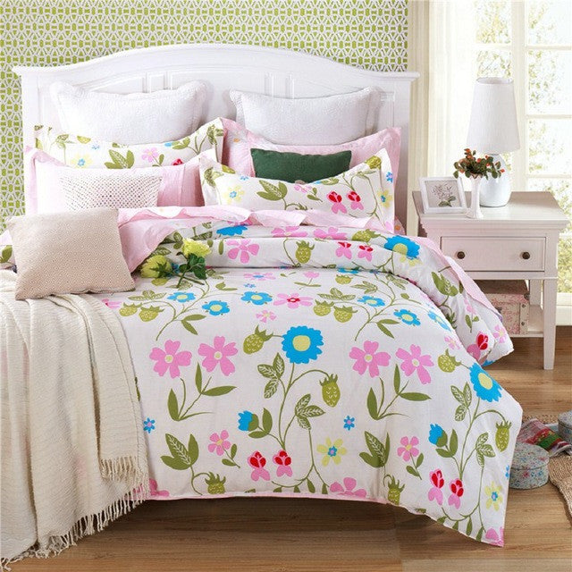 cartoon duvet cover sets 3pc bedding set 3pcs for children' bedroom colorful deer twin full queen single size