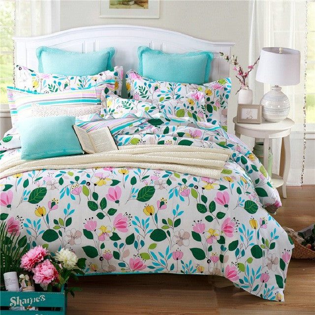 cartoon duvet cover sets 3pc bedding set 3pcs for children' bedroom colorful deer twin full queen single size