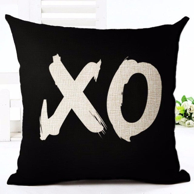 Deer Love Star Panda Printed Cotton Linen Pillowcase Decorative Pillows Cushion Use For Home Sofa Car Office