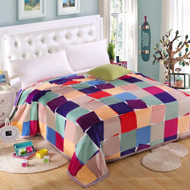 Winter Thicken baby adult scarf Ferret cashmere warm blankets brand fleece soft throw on Sofa/Bed/Plane Travel Plaids blanket