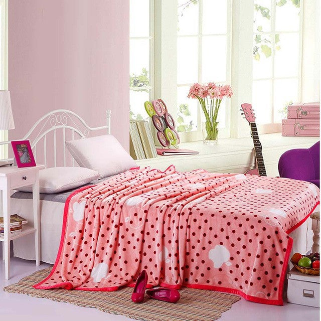 Winter Thicken baby adult scarf Ferret cashmere warm blankets brand fleece soft throw on Sofa/Bed/Plane Travel Plaids blanket