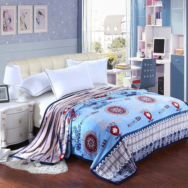Winter Thicken baby adult scarf Ferret cashmere warm blankets brand fleece soft throw on Sofa/Bed/Plane Travel Plaids blanket