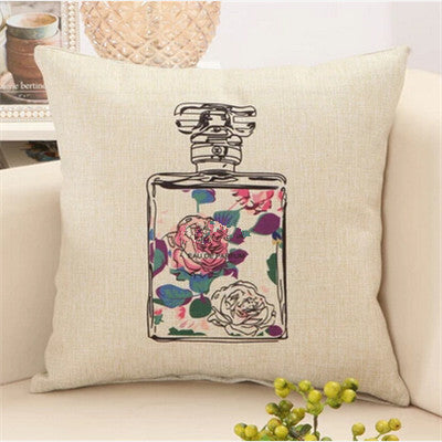 Fashion red lips cushion without inner lipstick perfume bottle home sofa decorative pillow car seat capa de almofada cojines