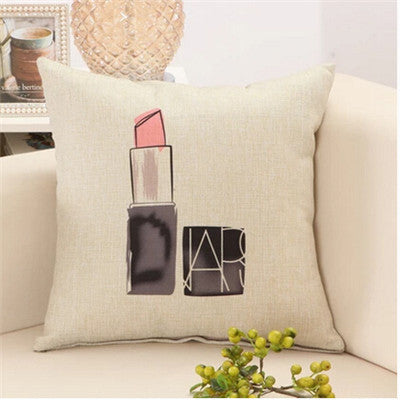 Fashion red lips cushion without inner lipstick perfume bottle home sofa decorative pillow car seat capa de almofada cojines