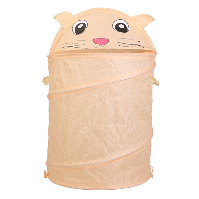 9 Style Cute Cartoon Animal Storage Bucket Lovely and Fashion Folding Cylinder Laundry Basket Toy Box
