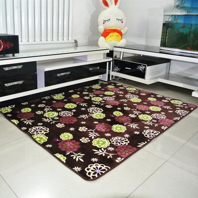 Soft Anti-skid thickening Coral Fleece Carpet for Living Dining Bedroom home decor floor carpet size 40*60 50*80 60*90 80*120cm