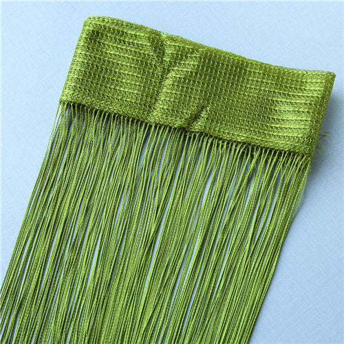 2m*1m 12 Colors String Curtains Door Window Panel Curtain Divider Yarn String Curtain Strip Tassel Drape Decor for Living Room